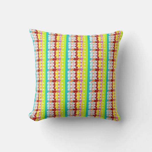Boo Hoo design flash kleuren witte tekst Fleece Kussen (Voorkant)