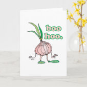 boo hoo gekke uientekenfilm kaart (Gele Bloem)