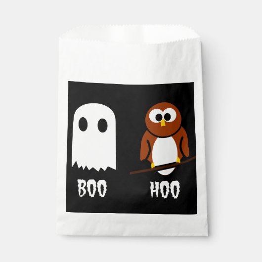Boo Hoo Ghost en Owl Treat Bag Bedankzakje (Voorkant)