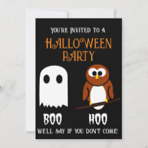 Boo Hoo Halloween Feestuitnodiging