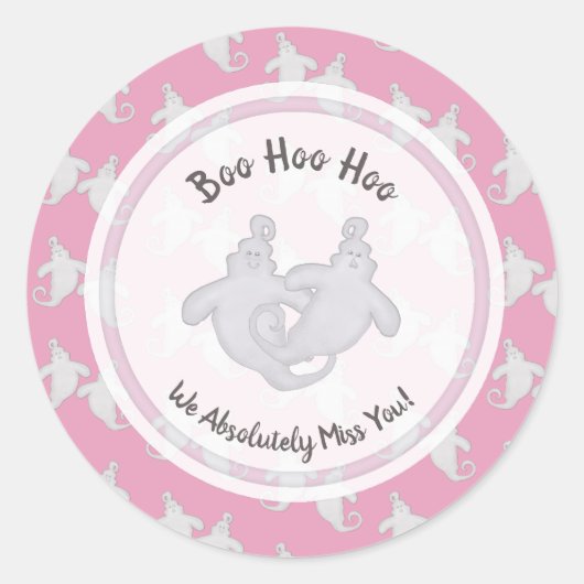 Boo Hoo Hoo Ghost Stickers (Voorkant)