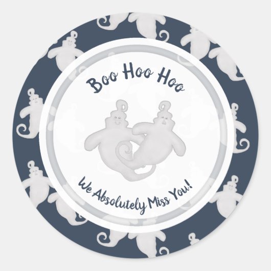 Boo Hoo Hoo Ghost Stickers (Voorkant)