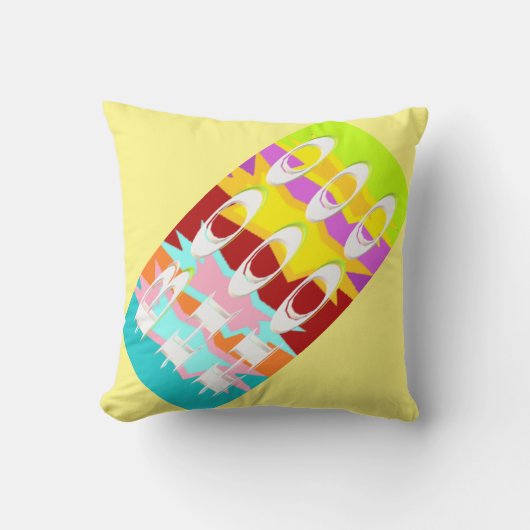 Boo Hoo ontwerp flitskleuren witte tekst Wer Kussen (Voorkant)