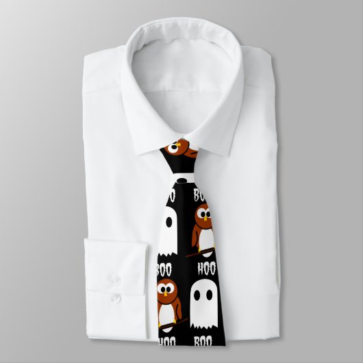 Boo Hoo Owl en Ghost Stropdas (Gebonden)