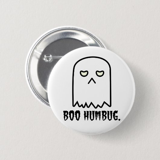 Boo Humbug Button (Voorkant /achterkant)
