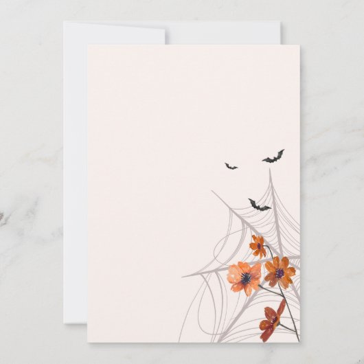 Boo Ik ben 30 Halloween Spooky Floral Ghost Birthd Kaart (Achterkant)