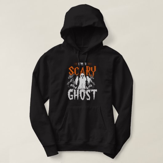 Boo ik ben een eng Ghost Funny, Sarcastic Hallowee Hoodie (Design voorkant)