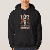 Boo ik ben een marketeer Halloween Funny Hoodie (Voorkant)