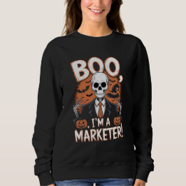Boo ik ben een marketeer Halloween Funny Trui