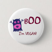 Boo Ik ben Vegan Button (Voorkant)