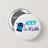 Boo. Ik ben Vegan Ronde Button 5,7 Cm (Voorkant /achterkant)