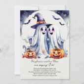 Boo ik doe Schattigee geesten Halloween Vrijgezell Kaart (Voorkant)