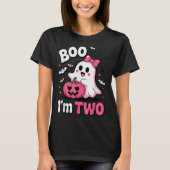 Boo Im Twee Halloween Kostuum voor Todd T-shirt (Voorkant)