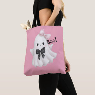 Boo in Strikjes Tote Bag