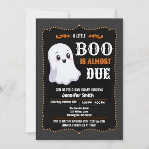Boo Is Almost Due Schattige Geest Halloween Baby S Kaart