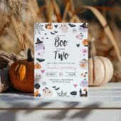 BOO is een Halloween verjaardagsuitnodiging Kaart
