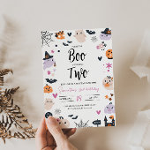 BOO is een Halloween verjaardagsuitnodiging Kaart