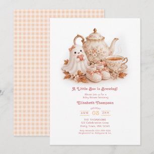 Boo is Halloween Thee Party Baby Shower aan het br Kaart