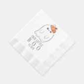 Boo is het gevolg van een aangepast spookpompoen servet (Hoek)