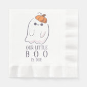 Boo is het gevolg van een aangepast spookpompoen servet (Voorkant)