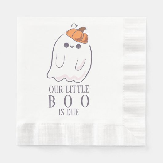 Boo is het gevolg van een aangepast spookpompoen servet (Voorkant)