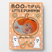 Boo-itful kleine pompoen fotoplaat (voorkant)