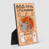 Boo-itful kleine pompoen fotoplaat (Zijkant)