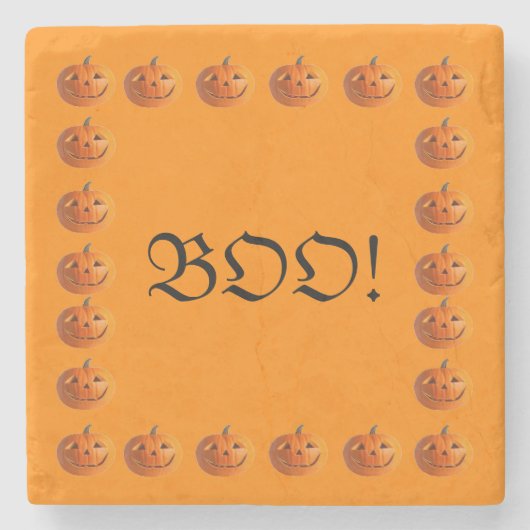 BOO Jack-O-Lantaarns Onderzetter (Voorkant)