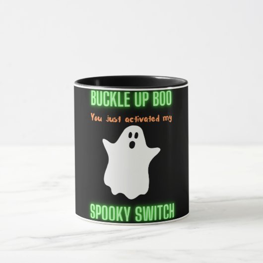 Boo, je hebt net mijn woordschakelaar geactiveerd mok (Midden)