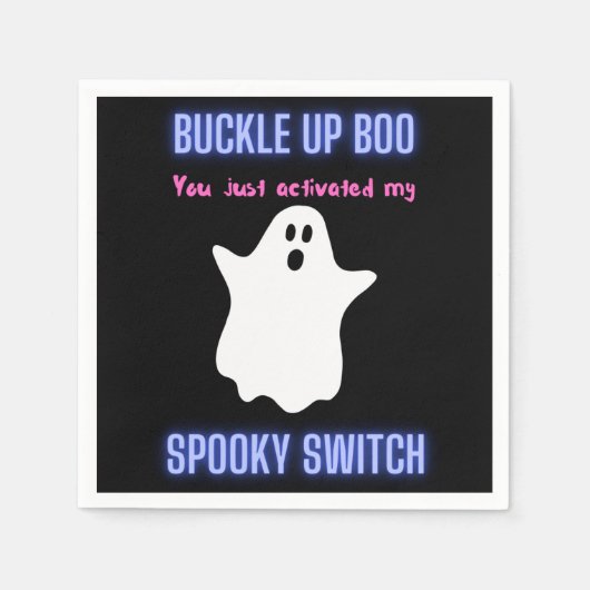 Boo, je hebt net mijn woordschakelaar geactiveerd servet (Voorkant)