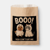 Boo, je kunt me geen honden en katten eten Grappig Bedankzakje (Voorkant)