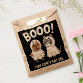 Boo, je kunt me geen honden en katten eten Grappig Bedankzakje (Gezegeld)