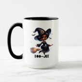 Boo-Jee Black Witch Halloween Mug Mok (Links)