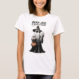 Boo-Jee & Boek Vast Retro Geest Halloween T-shirt