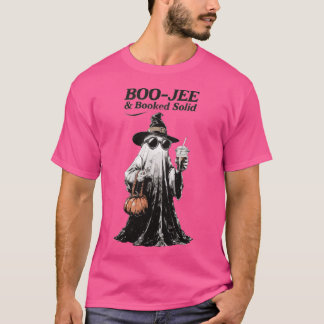 Boo-Jee & Boek Vast Retro Geest Halloween T-shirt