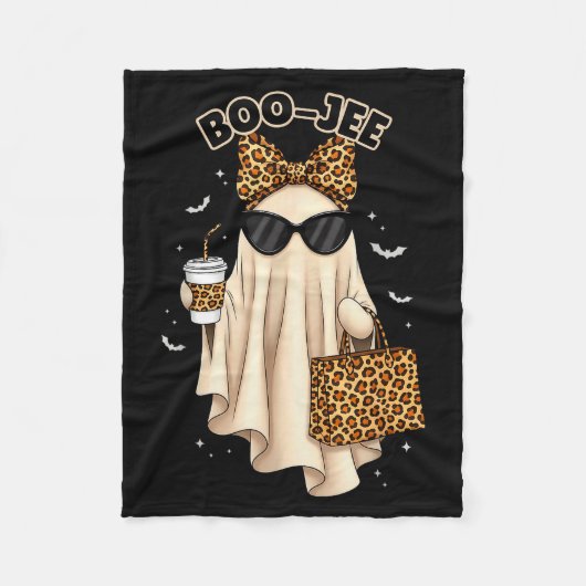 Boo Jee Boujee Ghost Halloween October Vibes Soky Fleece Deken (Voorkant)