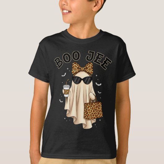 Boo Jee Boujee Ghost Halloween October Vibes Soky T-shirt (Voorkant)