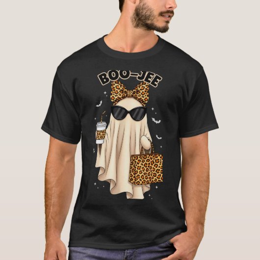 Boo Jee Boujee Ghost Halloween October Vibes Soky  T-shirt (Voorkant)
