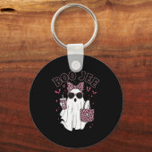 Boo Jee Boujee Nk Ghost Coffee Halloween October V Sleutelhanger (Voorkant)