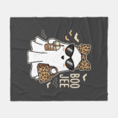 Boo Jee Cute Geest Halloween Luipaard Ontwerp_1 Fleece Deken (Voorkant (Horizontaal))