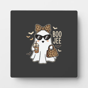 Boo Jee Cute Geest Halloween Luipaard Ontwerp_1 Fotoplaat