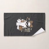 Boo Jee Cute Geest Halloween Luipaard Ontwerp_1 Handdoek (Handdoek)