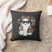 Boo Jee Cute Geest Halloween Luipaard Ontwerp_1 Kussen (Deken)