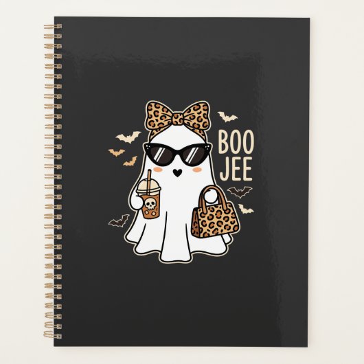 Boo Jee Cute Geest Halloween Luipaard Ontwerp_1 Planner (Voorkant)