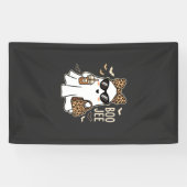 Boo Jee Cute Geest Halloween Luipaard Ontwerp_1 Spandoek (Horizontaal)