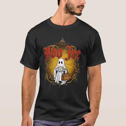 Boo-JEE Cute Spook Halloween Grappig Grafisch Top (Voorkant)