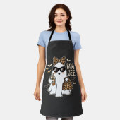 Boo Jee Cute Spook Halloween Luipaard Ontwerp_1 Schort (Gedragen)