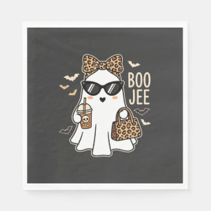Boo Jee Cute Spook Halloween Luipaard Ontwerp_1 Servet