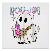 Boo Jee Funny Halloween Ghost Perfect Poster (Voorkant)