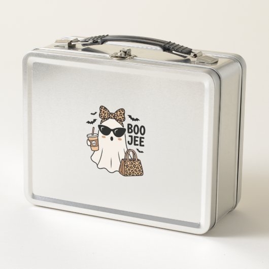 Boo Jee Geest Halloween Luipaard Boog Vector Desig (Voorkant)